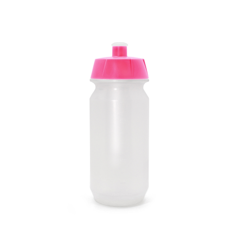 Ryder Water Bottle Neo Clear 600ML CERISE CAP