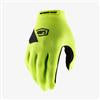 100% RIDECAMP GLOVES FLUO YELLOW LG