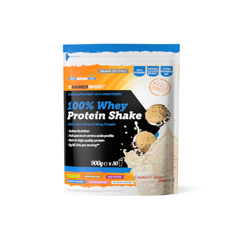 100% WHEY PROTEIN SHAKE COOKIES & CREAM - 900G