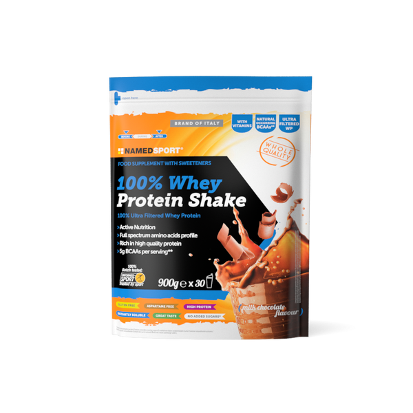100 WHEY PROTEIN SHAKE MILK CHOCOLATE 900G Bike Barn