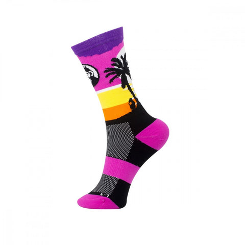 Grumpy Monkey purple island Socks 8-12