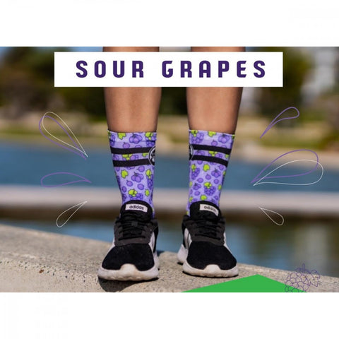 Grumpy Monkey Sour Grapes Socks 8-12