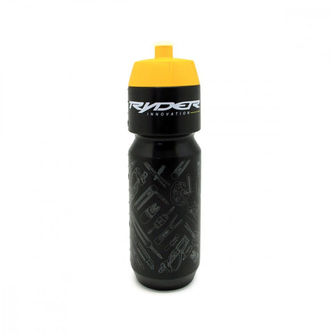 Ryder Water Bottle Black Neo - Yellow Cap