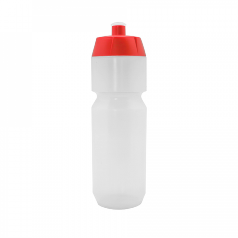 WATER BOTTLE- NEO CLEAR RED CAP